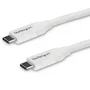 StarTech Cable USB-C a USB-C de 4m con Power Delivery 5A Blanco