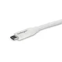StarTech Cable USB-C a USB-C 4m Blanco, USB 2.0 con Power Delivery PD 5A / 100W Certificado USB-IF, Para Cargar MacBook, Chromebook y Dispositivos Móviles