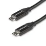 StarTech.com Cable USB-C a USB-C de 50 cm, 5A, Negro
