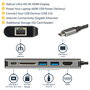 StarTech.com Adaptador USB-C a HDMI 4K con PD 60W, Ethernet GbE, 2 USB 3.0, Lector SD/SDHC/MicroSD - Hub de Puerto Tipo C - Mini Dock para Viajes