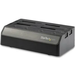 StarTech 4 Bahías Docking Station SATA USB 3.1 10Gbps para SSD/HDD 2.5/3.5" Hot Swap Negro