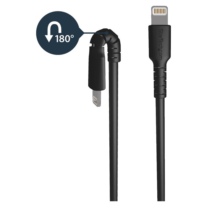 StarTech.com Cable USB-A a Lightning de 1 m, Certificado MFi, Negro