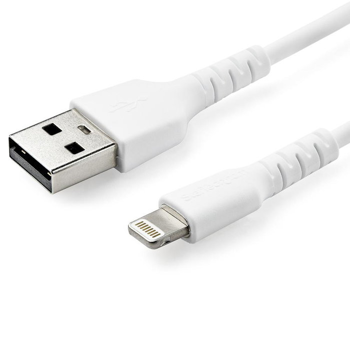 Startech Cable USB a Lightning de 2 metros certificado MFI - Blanco Startech Cable USB a Lightning de 2 metros certificado MFI - Blanco