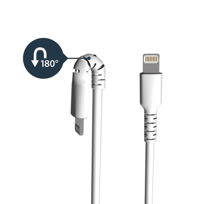 Startech Cable USB a Lightning de 2 metros certificado MFI - Blanco Startech Cable USB a Lightning de 2 metros certificado MFI - Blanco