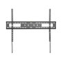 StarTech.com Soporte de Pared para TV Fijo, Compatible con TVs Curvos, Abrazadera de Plástico y Acero, Negro