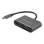StarTech.com Adaptador USB-C a VGA y HDMI 2 en 1 4K 30Hz con Chipset IT6222 - Gris Espacial
