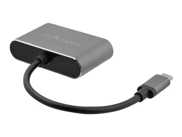 StarTech.com Adaptador USB-C a VGA y HDMI 2 en 1 4K 30Hz con Chipset IT6222 - Gris Espacial