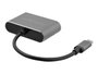 StarTech.com Adaptador USB-C a VGA y HDMI 2 en 1 4K 30Hz con Chipset IT6222 - Gris Espacial