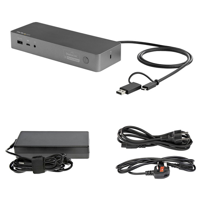 StarTech.com Docking Station Universal Híbrida USB-C/USB-A con Doble 4K y PD 100W StarTech.com Docking Station Universal Híbrida USB-C/USB-A con Doble 4K y PD 100W