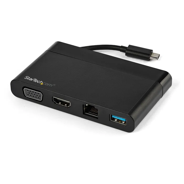 StarTech.com Adaptador Multipuertos USB-C 4K con HDMI, VGA, Ethernet Gigabit y USB 3.0 - Mini Docking Station USB Tipo C de Viaje a HDMI StarTech.com Adaptador Multipuertos USB-C 4K con HDMI, VGA, Ethernet Gigabit y USB 3.0 - Mini Docking Station USB Tipo C de Viaje a HDMI