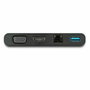 Startech Adaptador Multipuerto USB-C 4K con HDMI, VGA, USB-A y GbE Negro DKT30CHVCM
