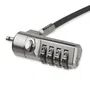 StarTech.com Cable de Seguridad con Candado de Combinación de 4 Dígitos, 2m