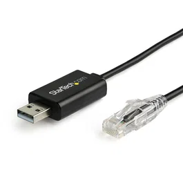 StarTech.com Cable Rollover Consola Cisco USB a RJ45 1,8m Negro