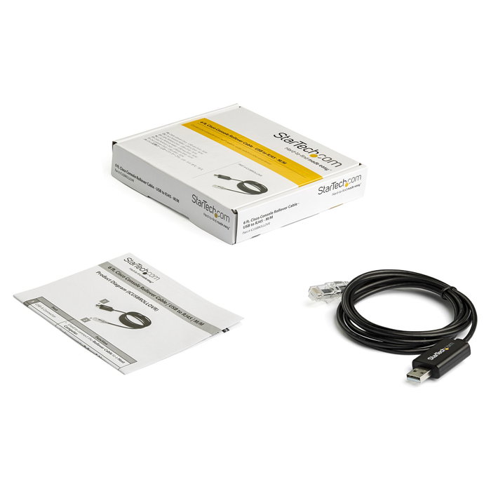 StarTech.com Cable de Consola Cisco USB a RJ45 de 1,8m StarTech.com Cable de Consola Cisco USB a RJ45 de 1,8m