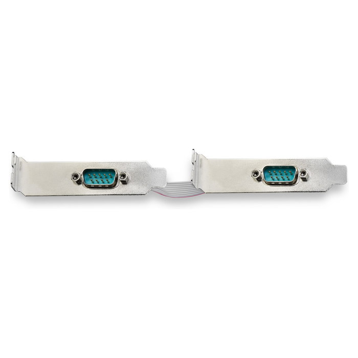 StarTech.com Tarjeta PCIe Serie 2 Puertos RS232 con UART 16950 - PCI Express Serial 921.4 Kbps Compatible con Windows y Linux