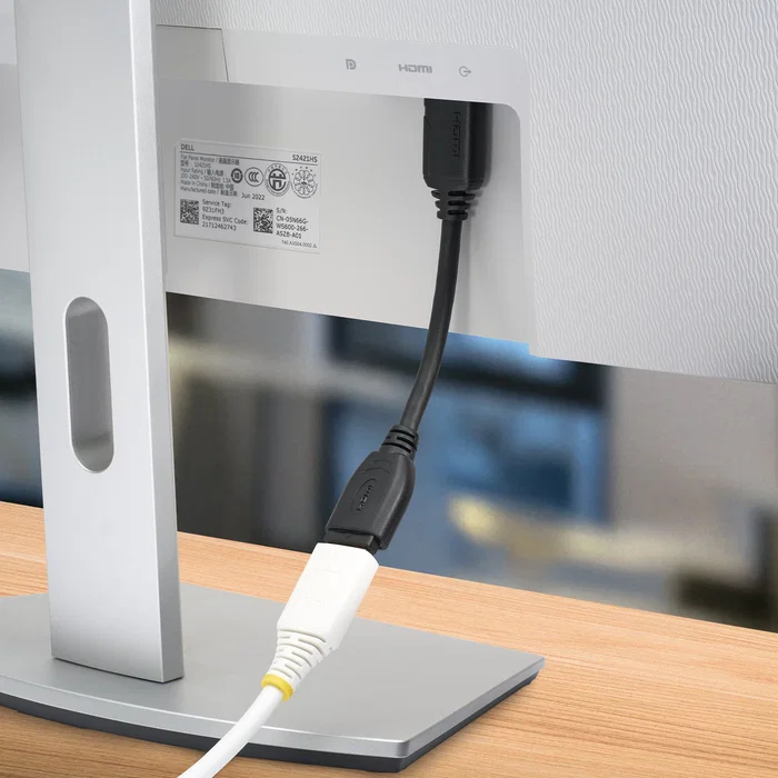 StarTech.com HD2MF6INL Cable Alargador/Extensor HDMI 2.0 Macho-Hembra 15cm, Alta Velocidad 18Gbps, 4K 60Hz, HDR, HDCP 2.2, Audio 32 Canales, Conector de Agarre, Negro