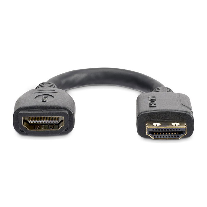 StarTech.com Cable Extensión HDMI 2.0 15cm Alta Velocidad 4K 60Hz Alargador