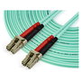 Startech.com Cable de fibra óptica multimodo dúplex 10 m 50/125 LC a LC OM4 LSZH Aqua