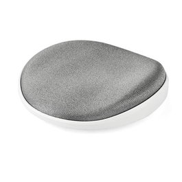 StarTech.com ROLWRSTRST Reposamuñecas Deslizante Ergonómico para Ratón - Almohadilla Acolchada Portátil de Espuma, Malla y Plástico - Color Plata y Blanco