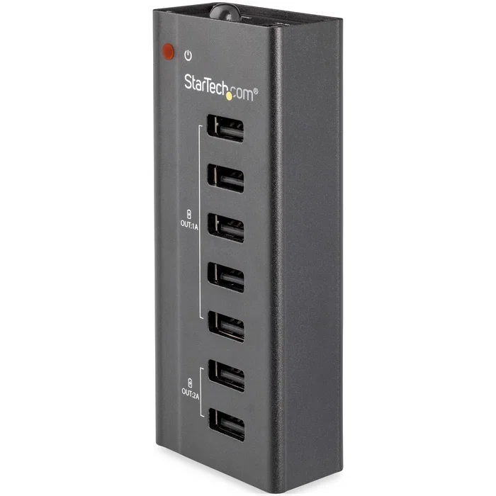StarTech.com Estación de Carga USB de 7 Puertos con 5x 1A y 2x 2A, Negro StarTech.com Estación de Carga USB de 7 Puertos con 5x 1A y 2x 2A, Negro