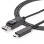 StarTech CDP2DP146B Cable Adaptador USB-C a DisplayPort 1.4, 8K 60Hz, 32.4Gbps, HDR, Plug-and-play, 1.8m, Negro - Compatible con MacBook, Windows, iPad Pro