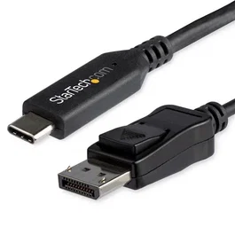 StarTech CDP2DP146B Cable Adaptador USB-C a DisplayPort 1.4, 8K 60Hz, 32.4Gbps, HDR, Plug-and-play, 1.8m, Negro - Compatible con MacBook, Windows, iPad Pro