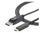 Startech.com Adaptador de Video USB-C a DisplayPort, 1.8m, Negro