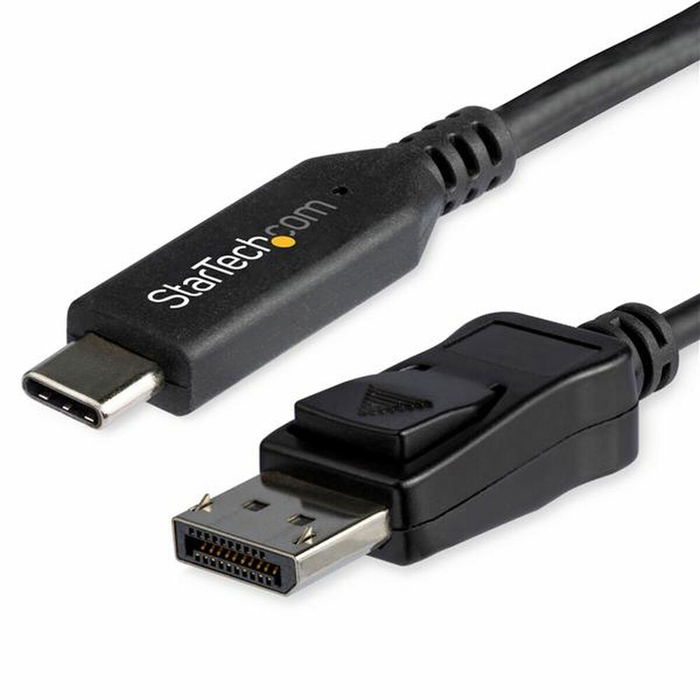Adaptador USB C a DisplayPort Startech CDP2DP146B 1,8 m Negro Adaptador USB C a DisplayPort Startech CDP2DP146B 1,8 m Negro