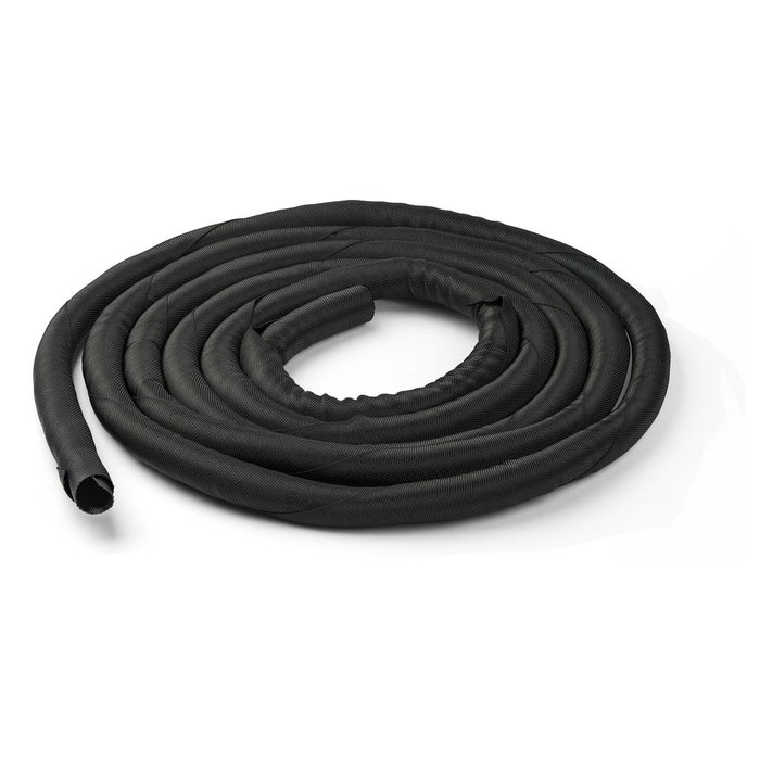 StarTech.com Organizador Flexible de Cables WKSTNCM2 - Pasacables 3.8 cm, Recortable, 4.5 m, Nylon/Poliéster, Negro (1 Pieza)