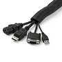 StarTech WKSTNCM2 Funda de Gestión de Cables de 4,6 m