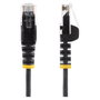 Startech CAT6 Cable de Red Delgado de 2m con Conectores RJ45 Sin Enganches Negro