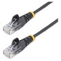 StarTech Cable Cat6 50cm Delgado, Conectores RJ45 Sin Enganches, Negro