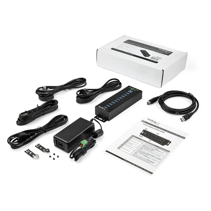 StarTech Hub USB 3.2 Gen 1 Industrial de 10 Puertos HB30A10AME StarTech Hub USB 3.2 Gen 1 Industrial de 10 Puertos HB30A10AME