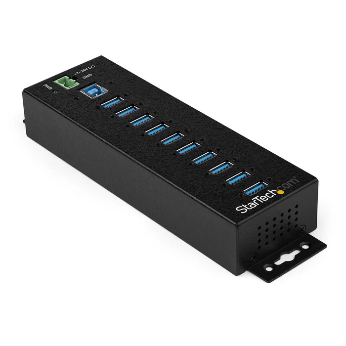 StarTech Hub USB 3.2 Gen 1 Industrial de 10 Puertos HB30A10AME StarTech Hub USB 3.2 Gen 1 Industrial de 10 Puertos HB30A10AME
