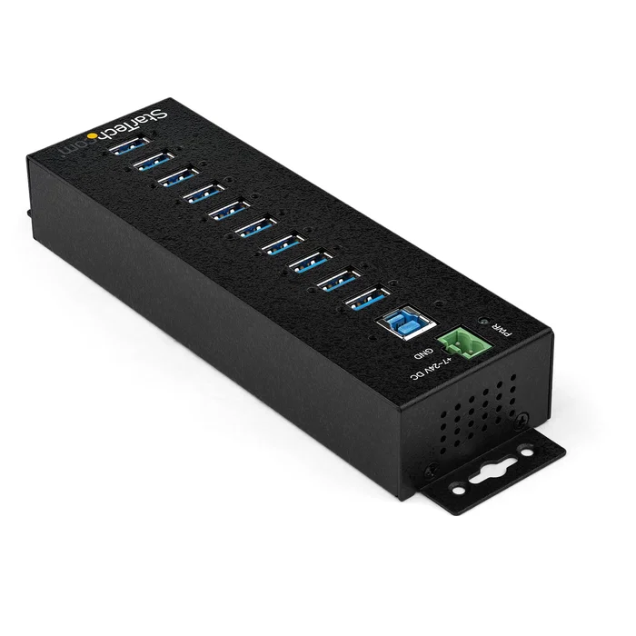 StarTech Hub USB 3.2 Gen 1 Industrial de 10 Puertos HB30A10AME StarTech Hub USB 3.2 Gen 1 Industrial de 10 Puertos HB30A10AME