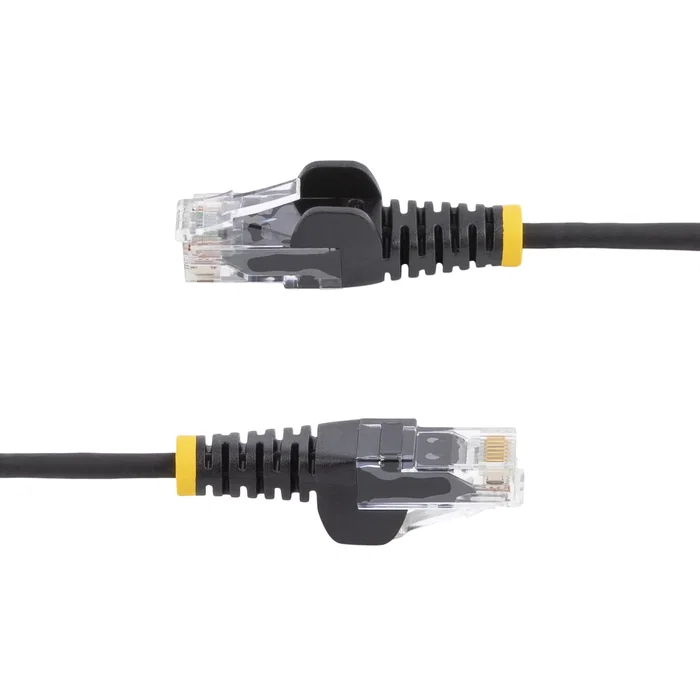 StarTech.com N6PAT100CMBKS Cable de Red RJ45 CAT6 Ethernet Delgado 28 AWG 1m Snagless LSZH Cobre U/UTP Negro