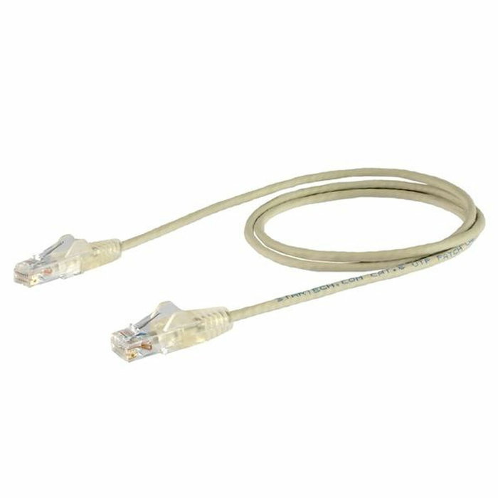 Startech Cable de red Cat6 delgado de 3 m Gris con conectores RJ45 sin enganches