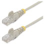 Startech Cable de red Cat6 delgado de 3 m Gris con conectores RJ45 sin enganches