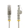 Startech Cable de red Cat6 delgado de 3 m Gris con conectores RJ45 sin enganches
