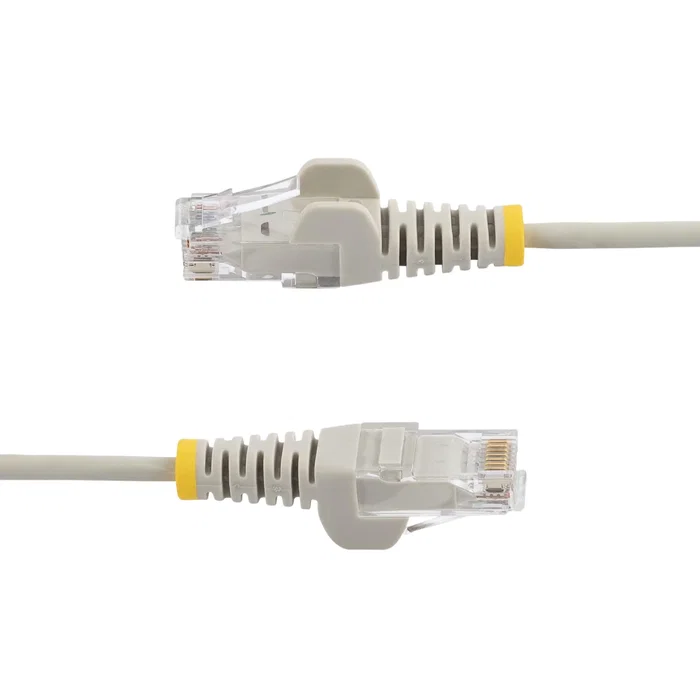 Startech Cable de red Cat6 delgado de 3 m Gris con conectores RJ45 sin enganches