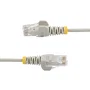Startech Cable de red Cat6 delgado de 3 m Gris con conectores RJ45 sin enganches