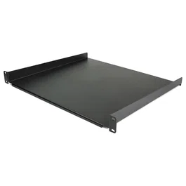 StarTech.com CABSHELF116 Bandeja o Estante Cantilever para Rack 1U, Metálico, Negro, Acero, Capacidad 20kg, Cumple con EIA/ECA-310-E