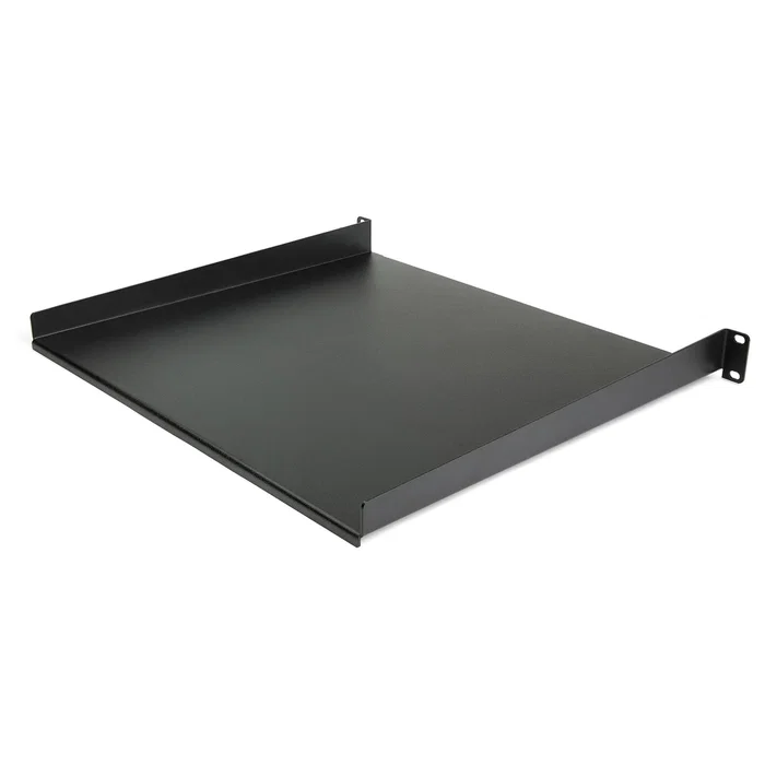 StarTech.com CABSHELF116 Bandeja o Estante Cantilever para Rack 1U, Metálico, Negro, Acero, Capacidad 20kg, Cumple con EIA/ECA-310-E