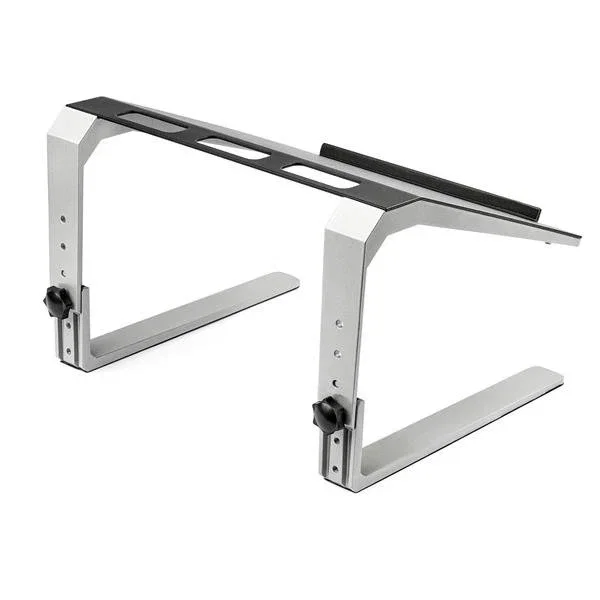StarTech.com Soporte Ergonómico Ajustable para Portátil - LTSTND - de Servicio Pesado, 3 Alturas, Acero y Aluminio, Hasta 17", 20 kg, Negro y Plata