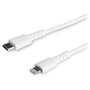 StarTech.com Cable USB-C a Lightning de 2 m, Certificado MFi, Blanco