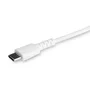 StarTech.com Cable USB-C a Lightning 2m Blanco MFi certificado RUSBCLTMM2MW - para iPhone/iPad - TPE reforzado con fibra de aramida - USB 2.0