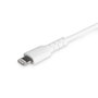 StarTech.com Cable USB-C a Lightning de 2 m, Certificado MFi, Blanco