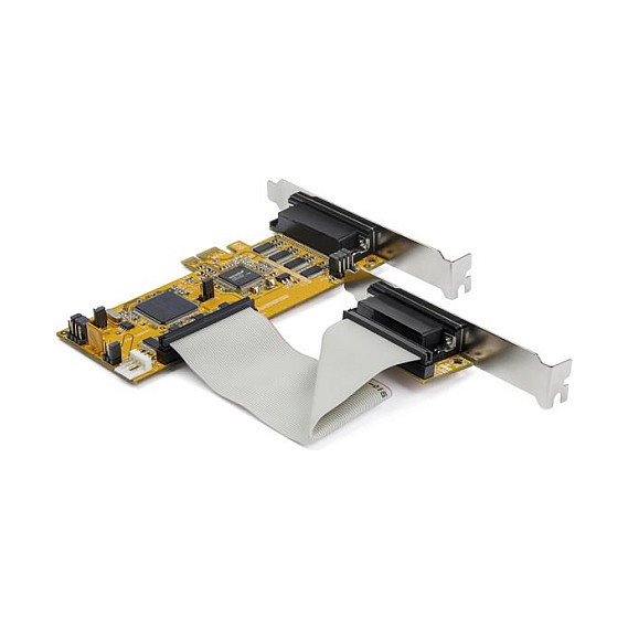 StarTech PEX8S1050LP Tarjeta Serial PCI Express de 8 Puertos RS-232 con UART 16550 - Compatible con Perfil Bajo (Low Profile) - Para Windows Server, Linux StarTech PEX8S1050LP Tarjeta Serial PCI Express de 8 Puertos RS-232 con UART 16550 - Compatible con Perfil Bajo (Low Profile) - Para Windows Server, Linux