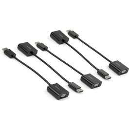 StarTech.com Paquete de 5 Adaptadores DisplayPort a VGA - Activo DP 1.2 Macho a VGA Hembra, 0.1m