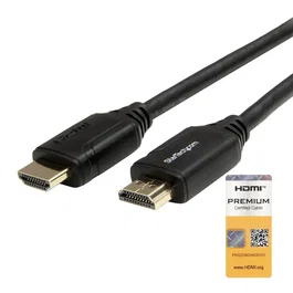 StarTech.com RHDMM2MP Cable HDMI 2.0 Premium de Alta Velocidad con Ethernet - 2 Metros - 4K a 60 Hz - HDR - Slim Negro